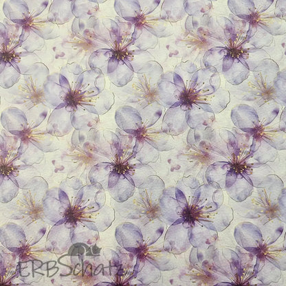 Kunstleder Flowerdream Lavender 50 x 140 cm - KL50
