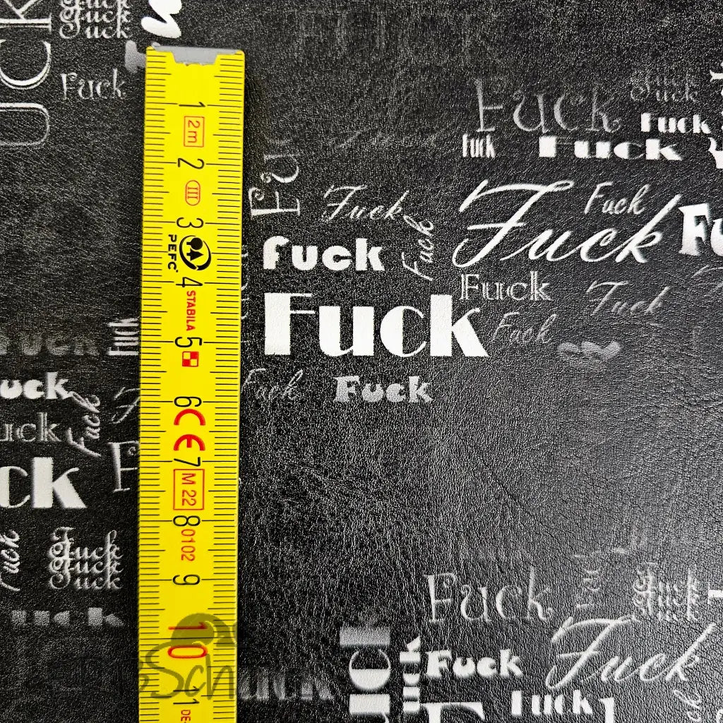 Kunstleder FUCK Wordcloud 50 x 140 cm - KL50