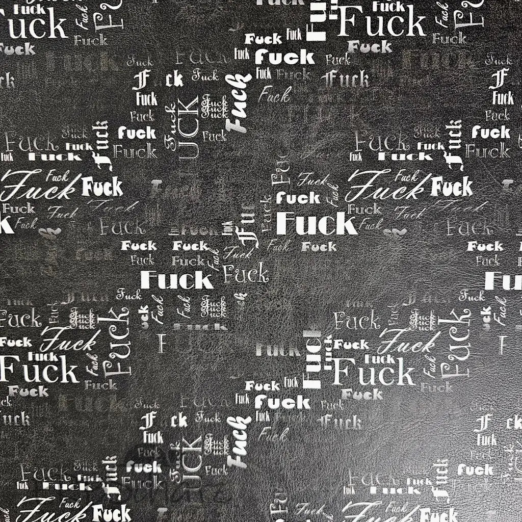 Kunstleder FUCK Wordcloud 50 x 140 cm - KL50
