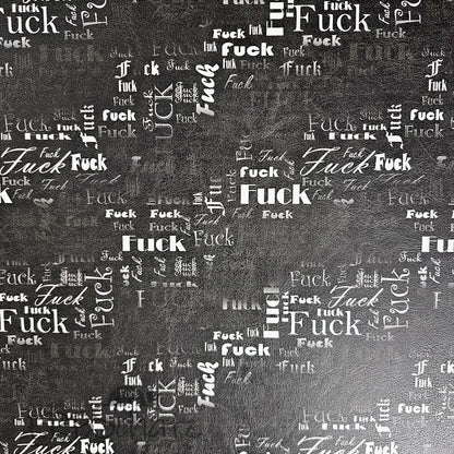 Kunstleder FUCK Wordcloud 50 x 140 cm - KL50