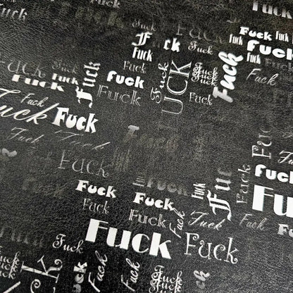 Kunstleder FUCK Wordcloud 50 x 140 cm - KL50
