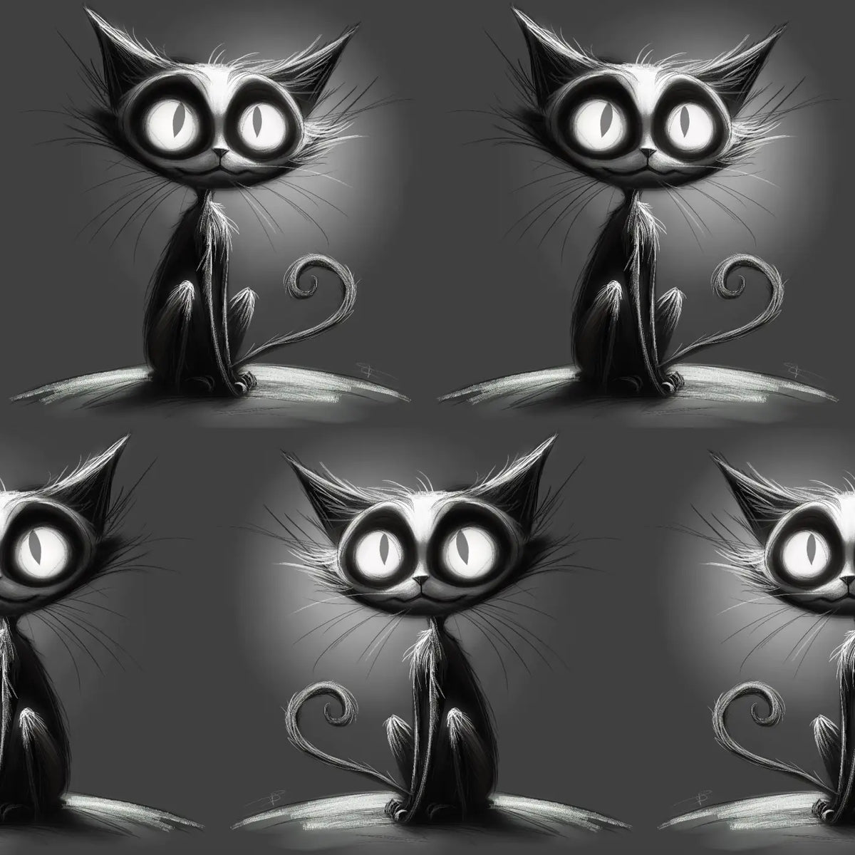 Kunstleder Grey Cat | 50 x 130 cm - KL50