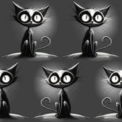 Kunstleder Grey Cat | 50 x 130 cm - KL50