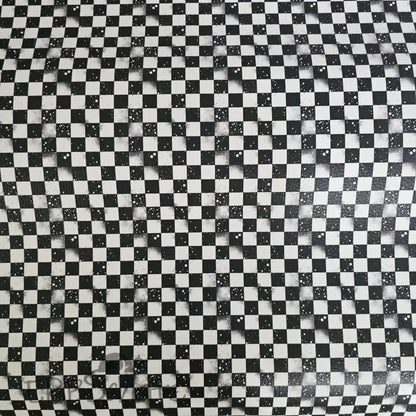 Kunstleder Grunge Schachbrett 50 x 140 cm - KL50