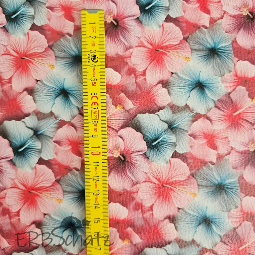 Kunstleder Hibiskus Dream 50 x 140 cm - KL50