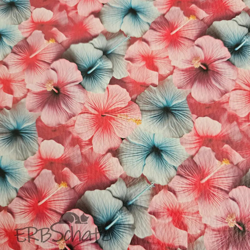 Kunstleder Hibiskus Dream 50 x 140 cm - KL50