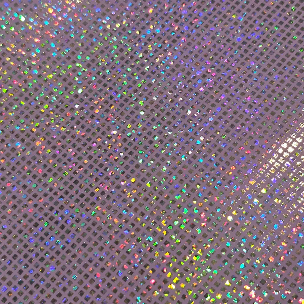 Kunstleder Holo Squares Rollen 30 x 135 cm