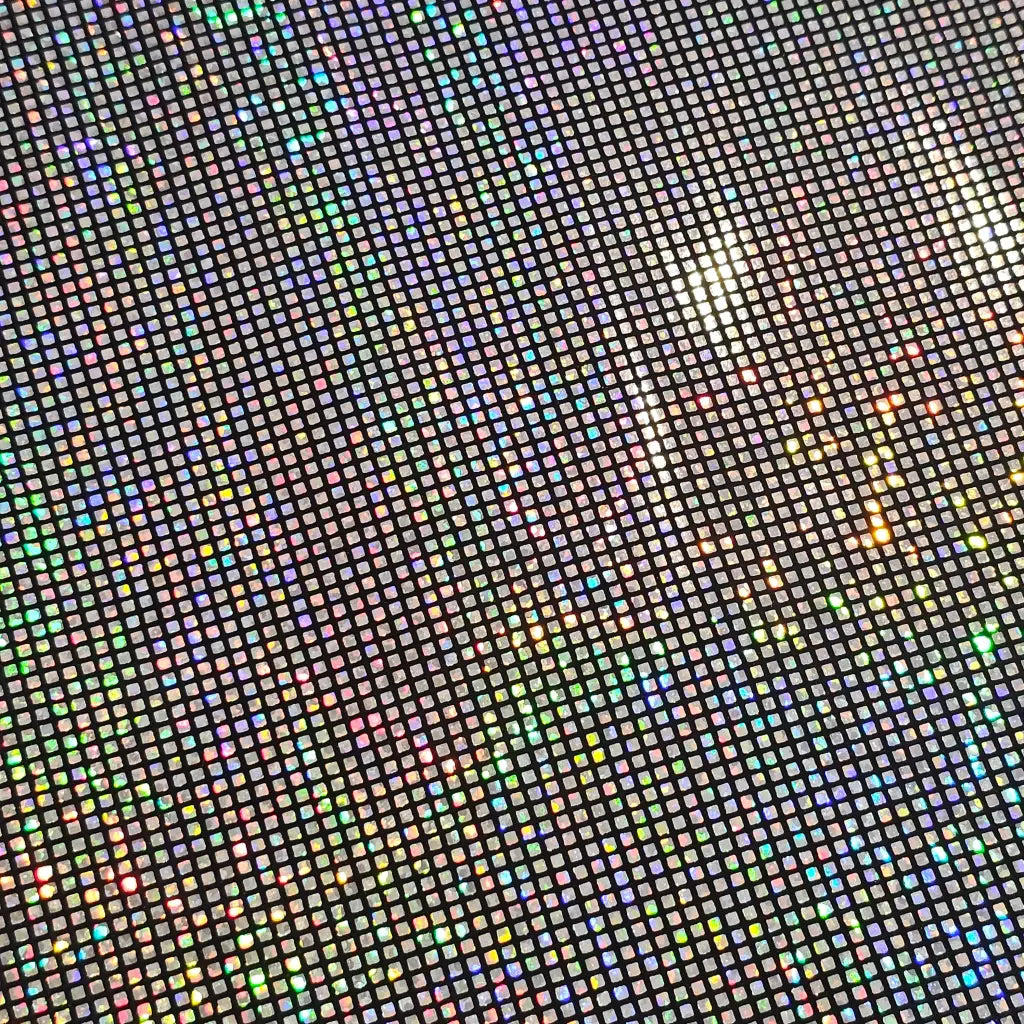 Kunstleder Holo Squares Rollen 30 x 135 cm