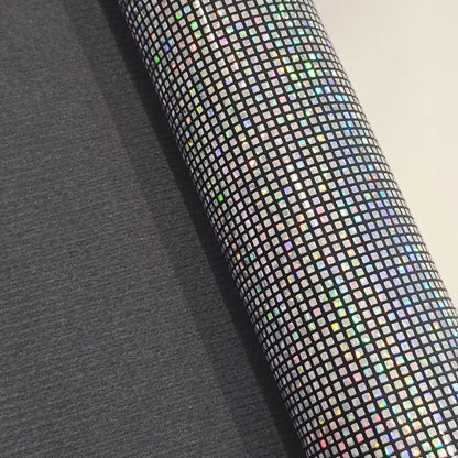 Kunstleder Holo Squares Rollen 30 x 135 cm