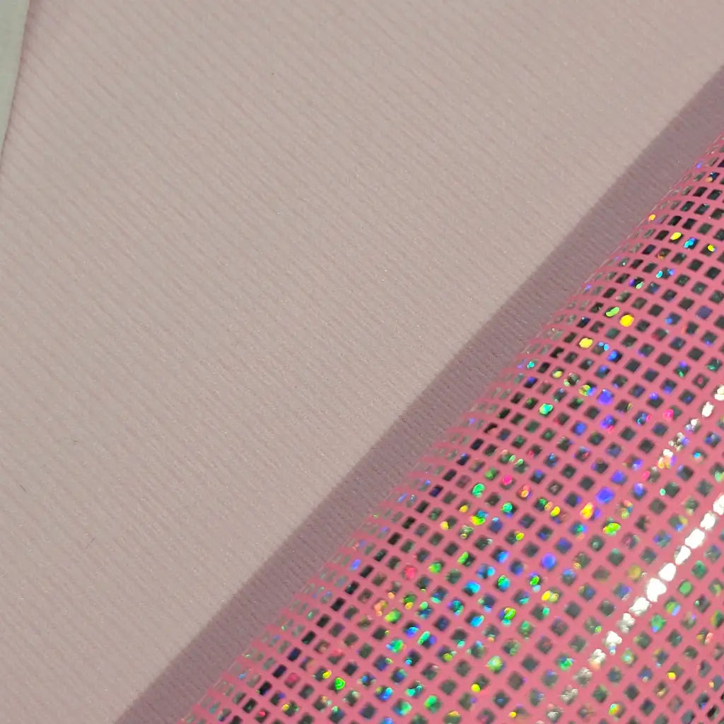 Kunstleder Holo Squares Rollen 30 x 135 cm