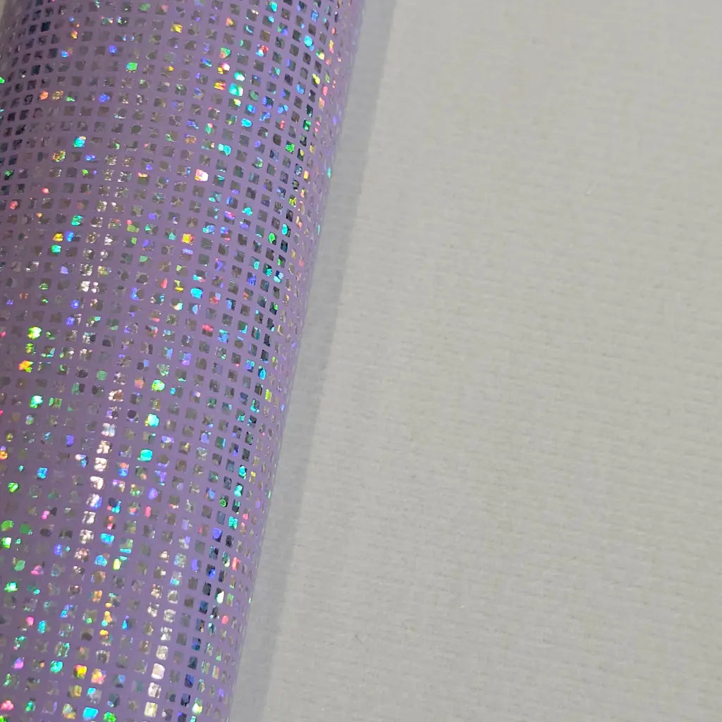 Kunstleder Holo Squares Rollen 30 x 135 cm
