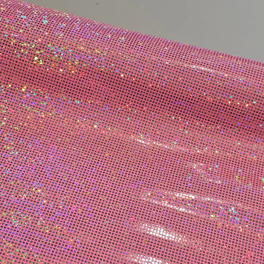 Kunstleder Holo Squares Rollen 30 x 135 cm
