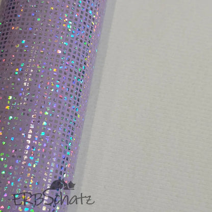 Kunstleder Holo Squares Rollen 30 x 135 cm - reißverschluss
