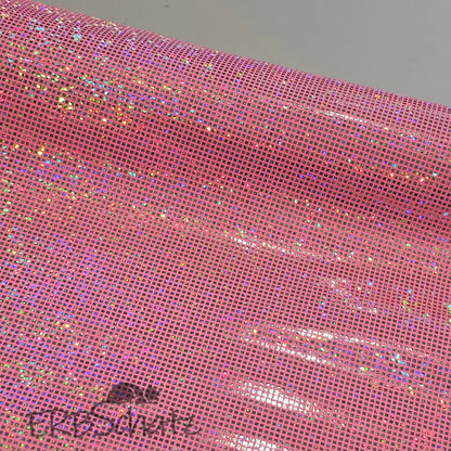 Kunstleder Holo Squares Rollen 30 x 135 cm - reißverschluss