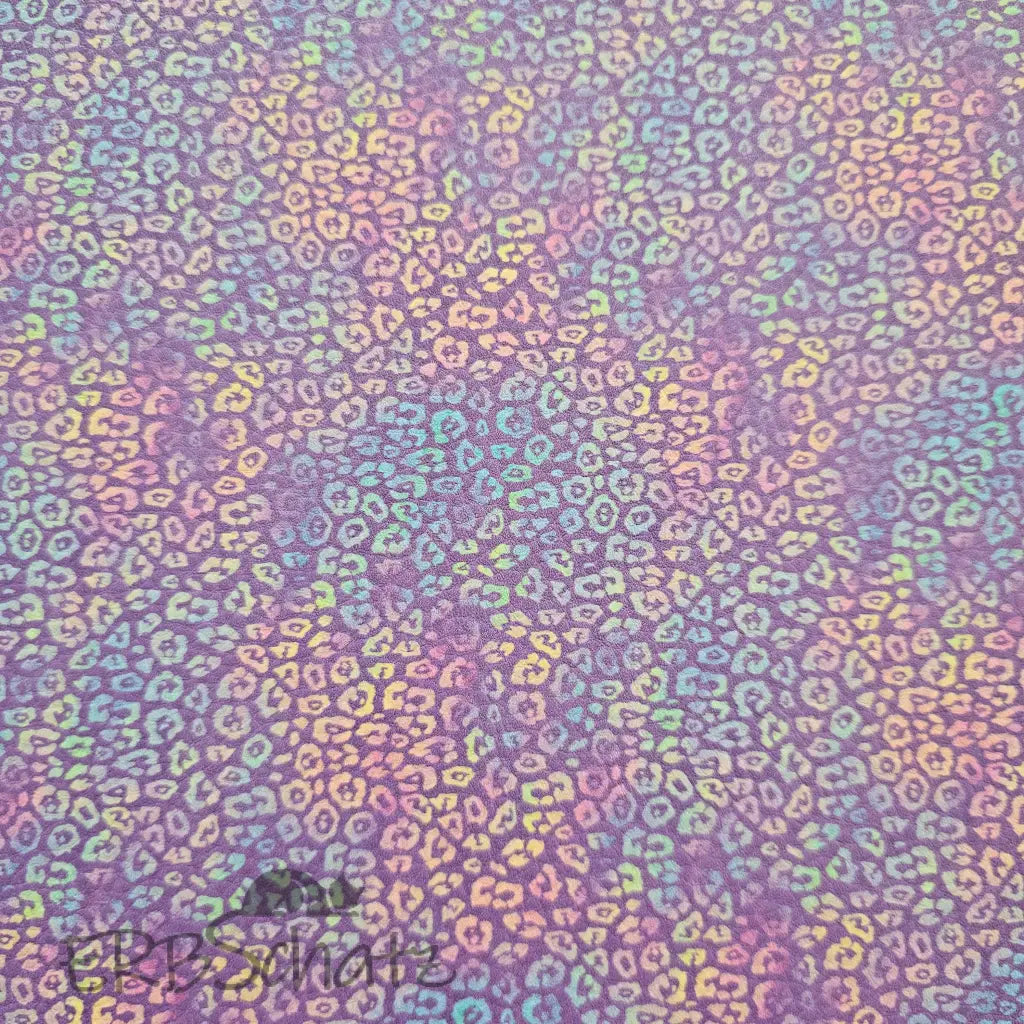 Kunstleder Lavender Rainbow Leo 50 x 140 cm - KL50