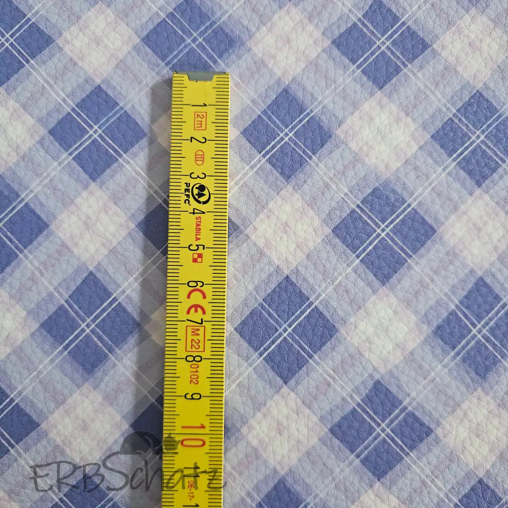 Kunstleder Lavender Tartan 50 x 140 cm - KL50