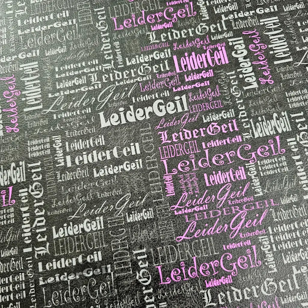 Kunstleder Leider Geil Wordcloud 50 x 140 cm - KL50