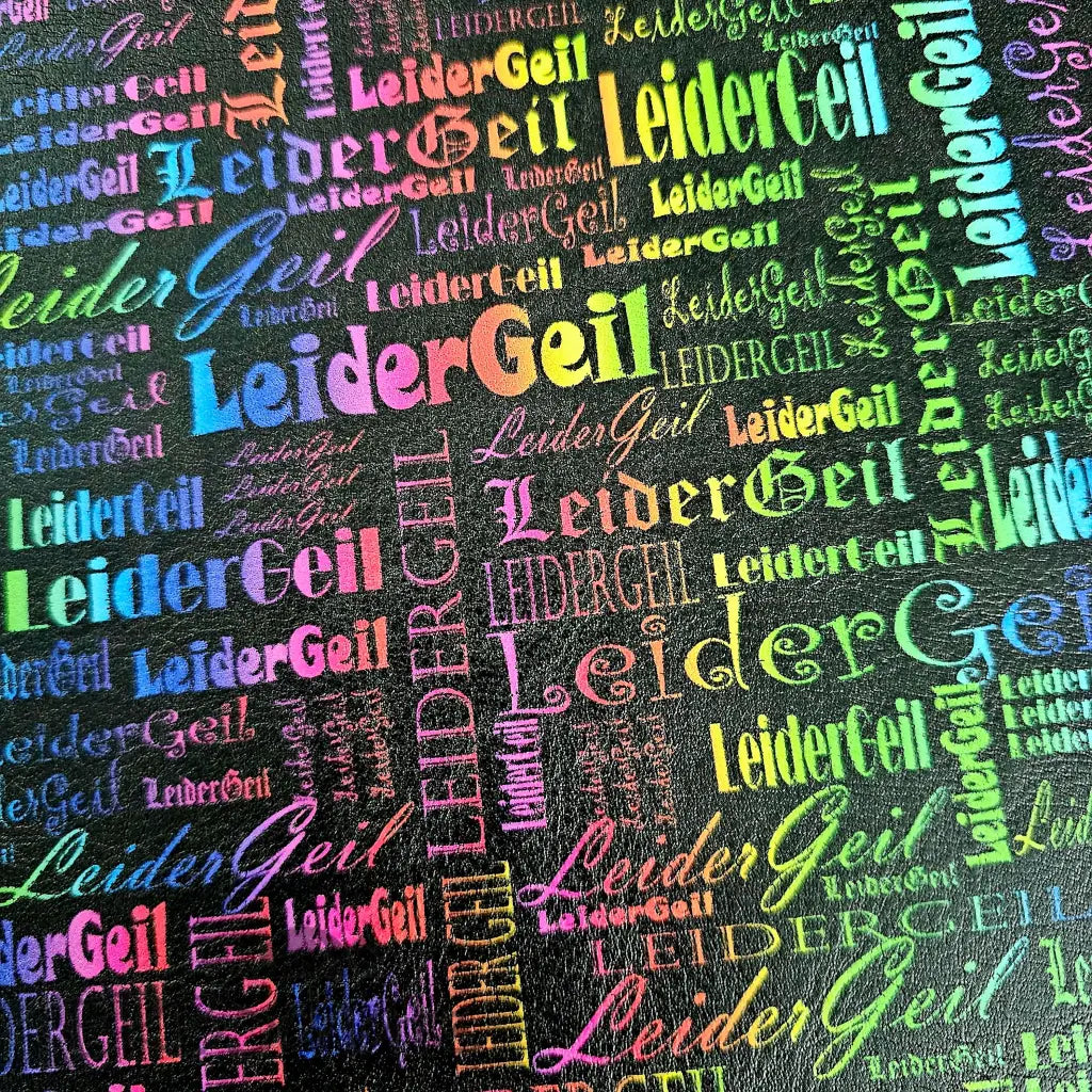 Kunstleder Leider Geil Wordcloud 50 x 140 cm - KL50