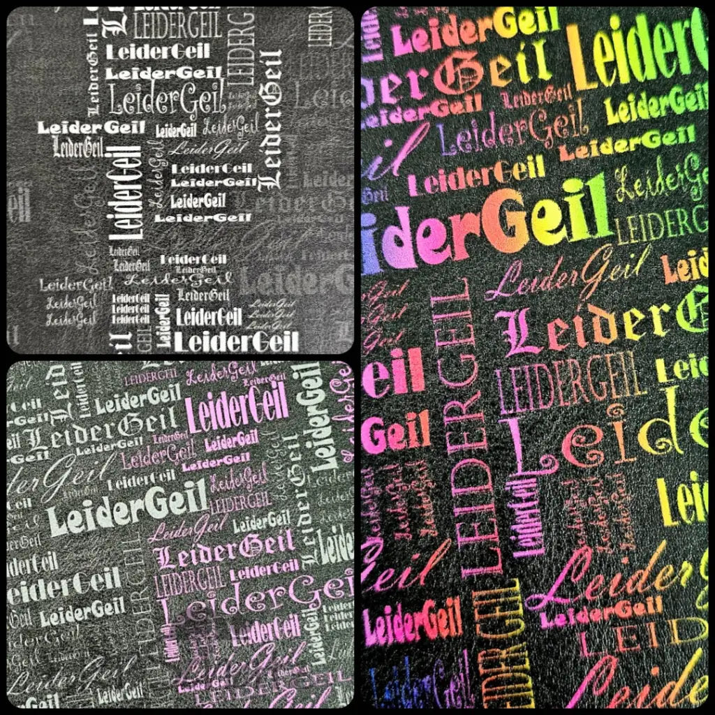Kunstleder Leider Geil Wordcloud 50 x 140 cm - KL50