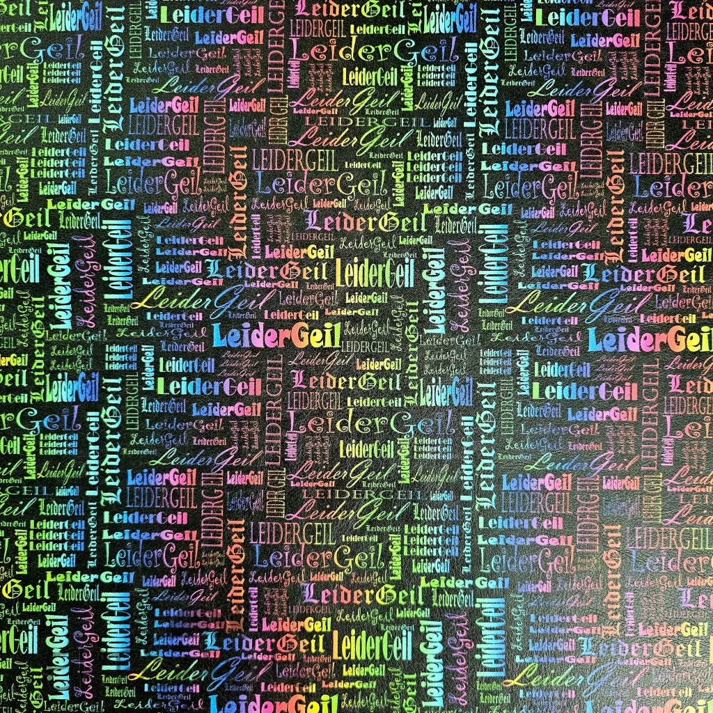 Kunstleder Leider Geil Wordcloud 50 x 140 cm - KL50