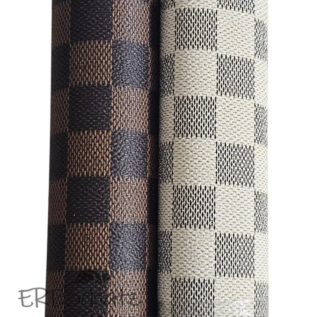 Kunstleder Luxury Bags Schachbrett Rollen 30 x 135 cm