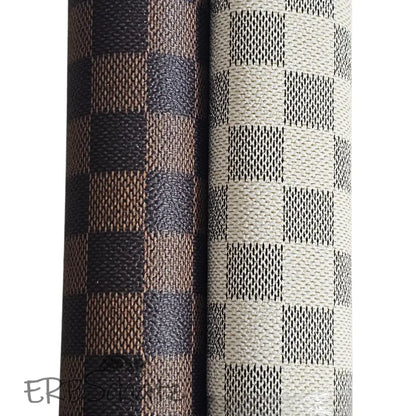 Kunstleder Luxury Bags Schachbrett Rollen 30 x 135 cm