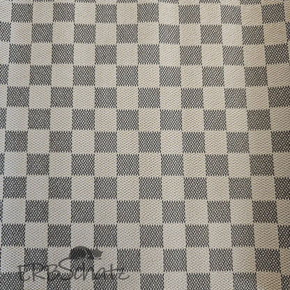 Kunstleder Luxury Bags Schachbrett Rollen 30 x 135 cm