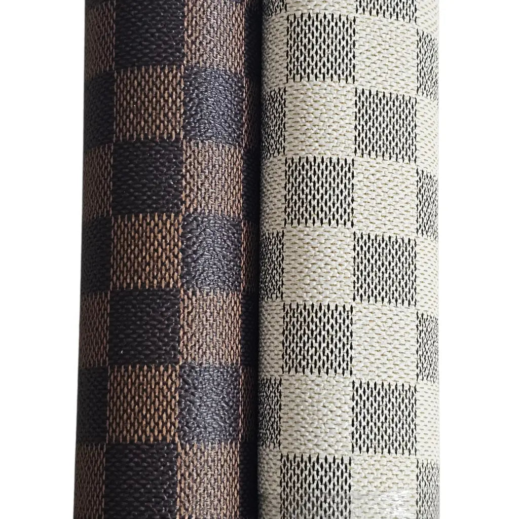 Kunstleder Luxury Bags Schachbrett Rollen 30 x 135 cm