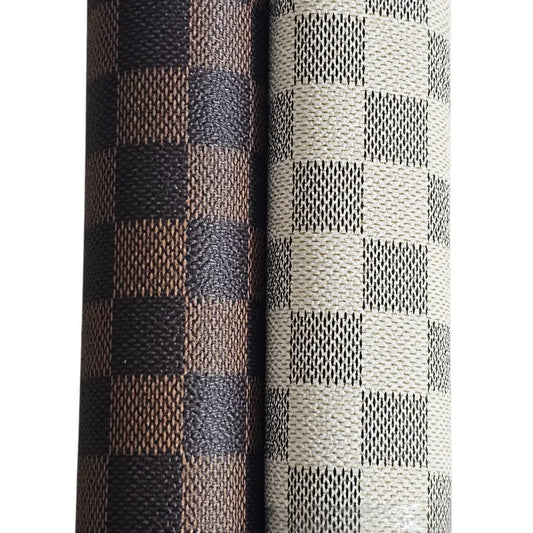 Kunstleder Luxury Bags Schachbrett Rollen 30 x 135 cm