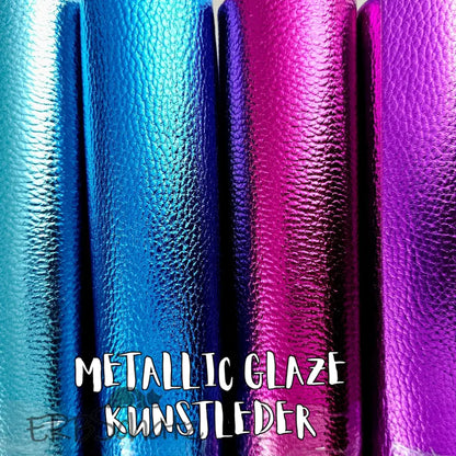 Kunstleder Metallic Glaze Rollen 30 x 135 cm
