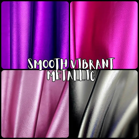 Kunstleder Metallic Smooth Rollen 30 x 135 cm