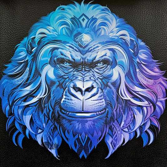 Kunstleder Panel Blue Ape 30x 30cm - Blue Ape - P30