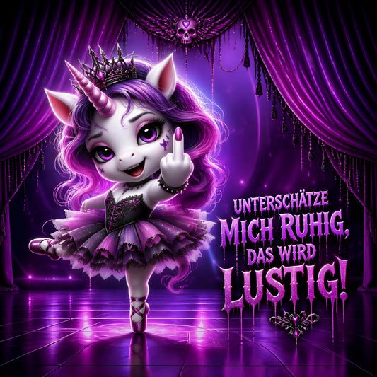 Kunstleder Panel Dancing Unicorn | Größenauswahl - P15 P20