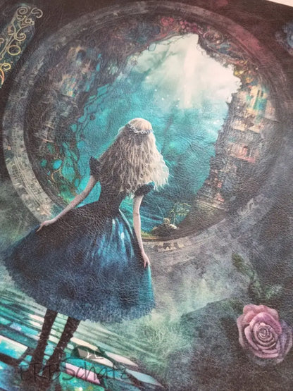 Kunstleder Panel Dark Alice 25 x 25cm - P25