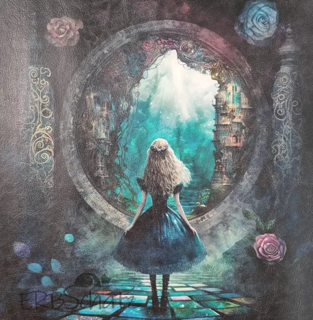 Kunstleder Panel Dark Alice 25 x 25cm - P25
