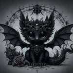 Kunstleder Panel Dark Dragon | Größenauswahl - P15 P20 P25