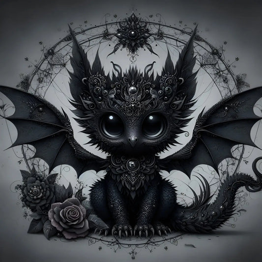 Kunstleder Panel Dark Dragon | Größenauswahl - P15 P20 P25