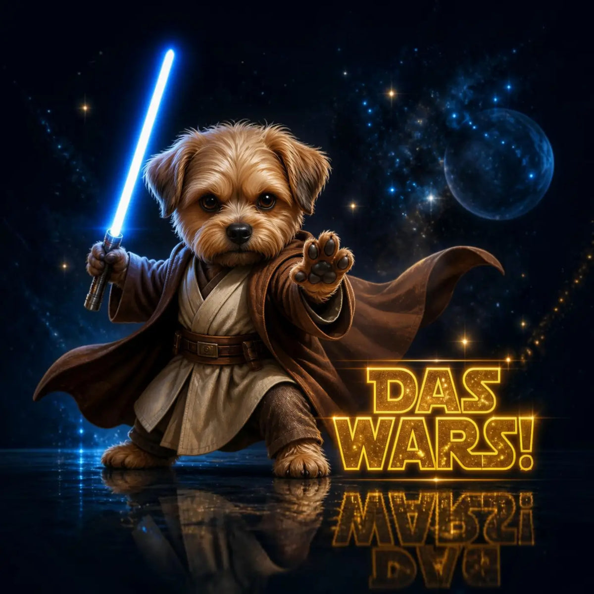 Kunstleder Panel DasWars ObiWoof | Größenauswahl - P15 P20