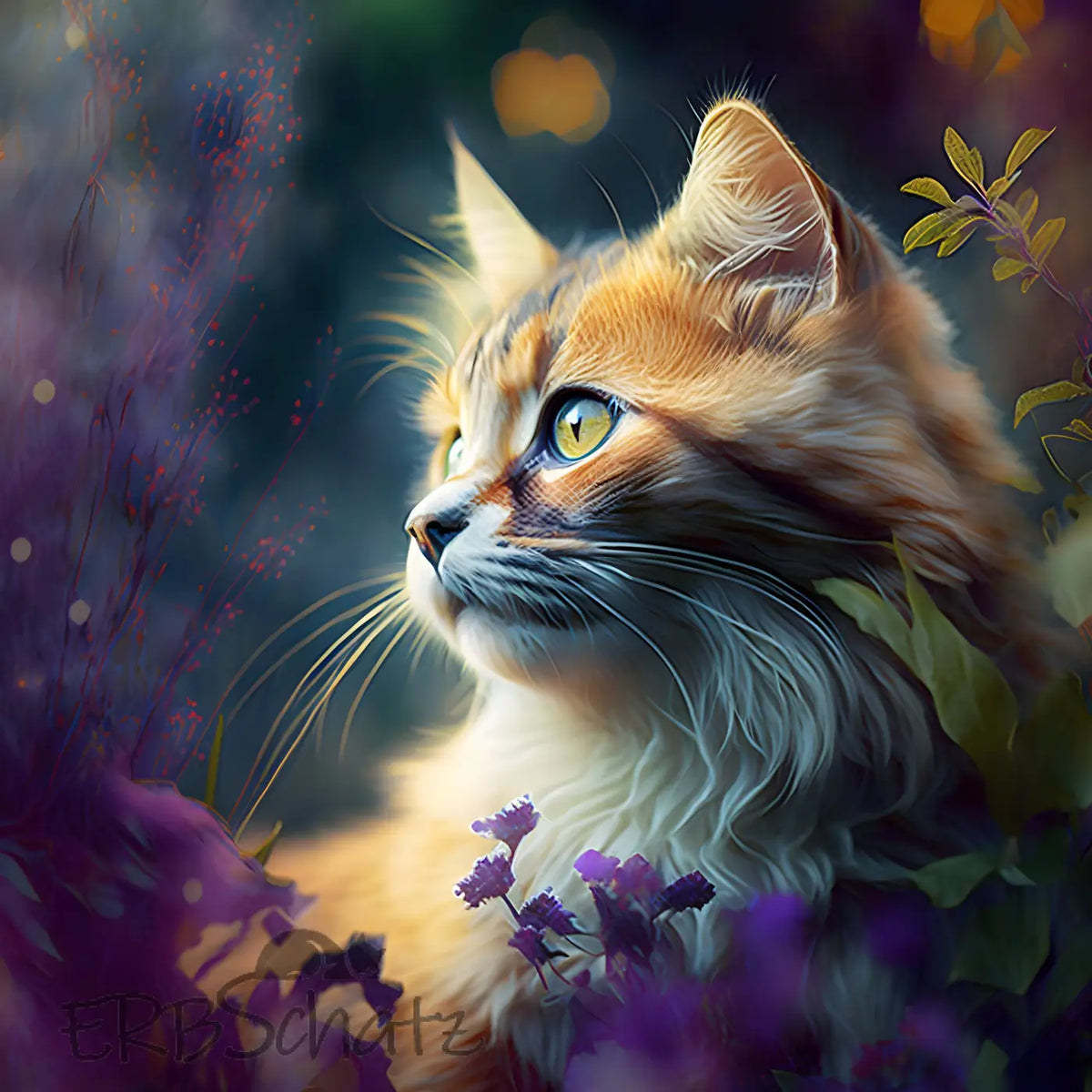 Kunstleder Panel Dreamy Cat | Größenauswahl - P15 P20 P25