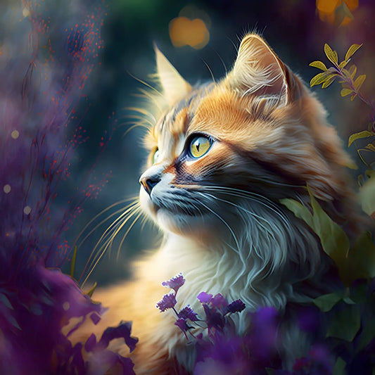 Kunstleder Panel Dreamy Cat | Größenauswahl - P15 P20 P25
