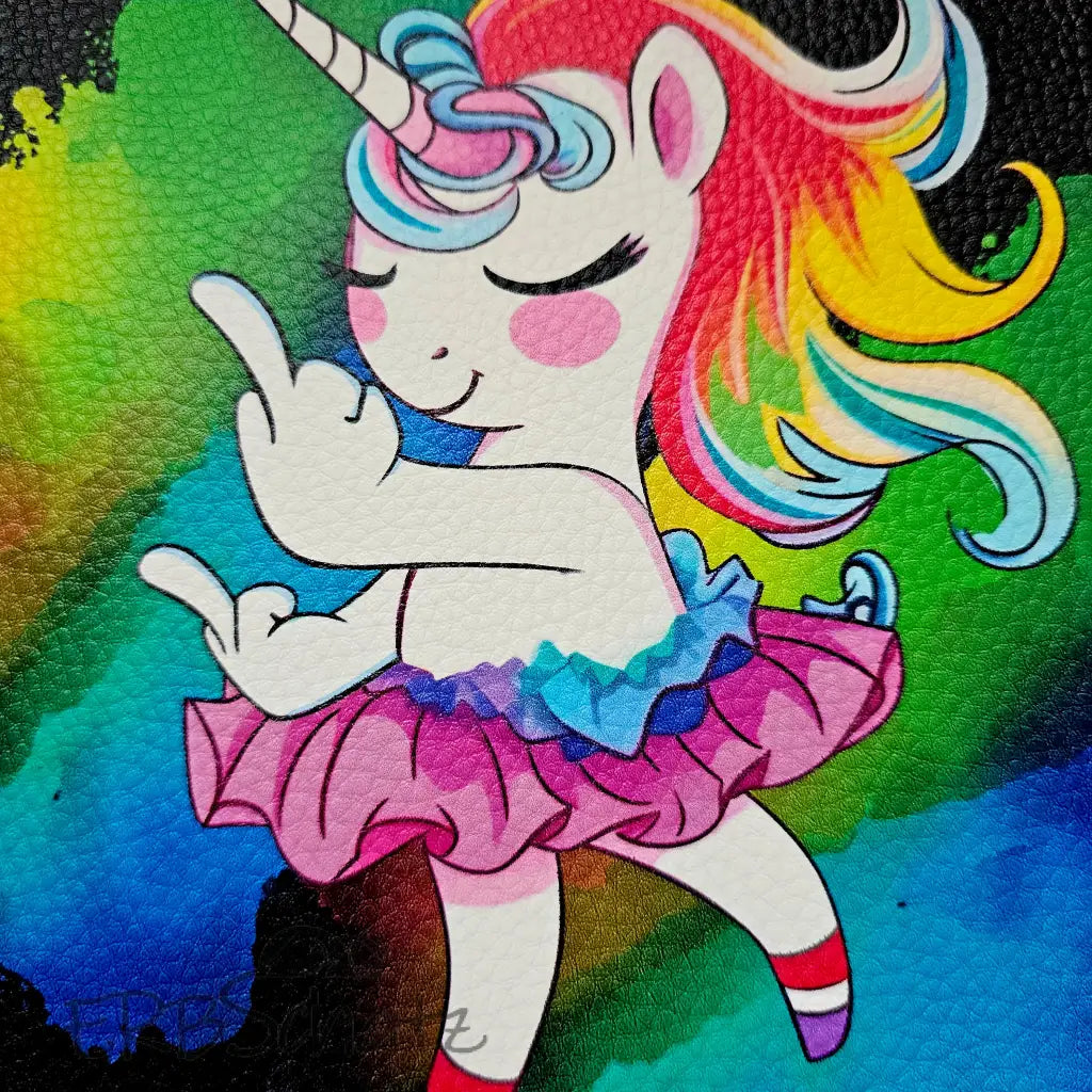 Kunstleder Panel Einhorn Ballerina 25x 25cm - P25