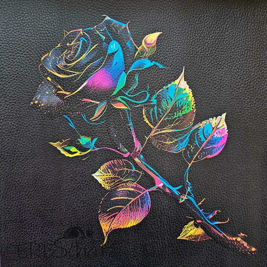 Kunstleder Panel Fine coloured Rose 30x 30cm - P30
