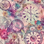 Kunstleder Panel Flower Time Rosy | Größenauswahl - P15 P20