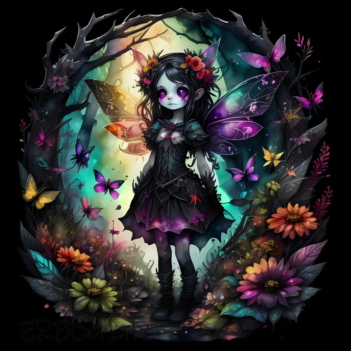 Kunstleder Panel Forest Fairy | Größenauswahl - P15 P20 P25