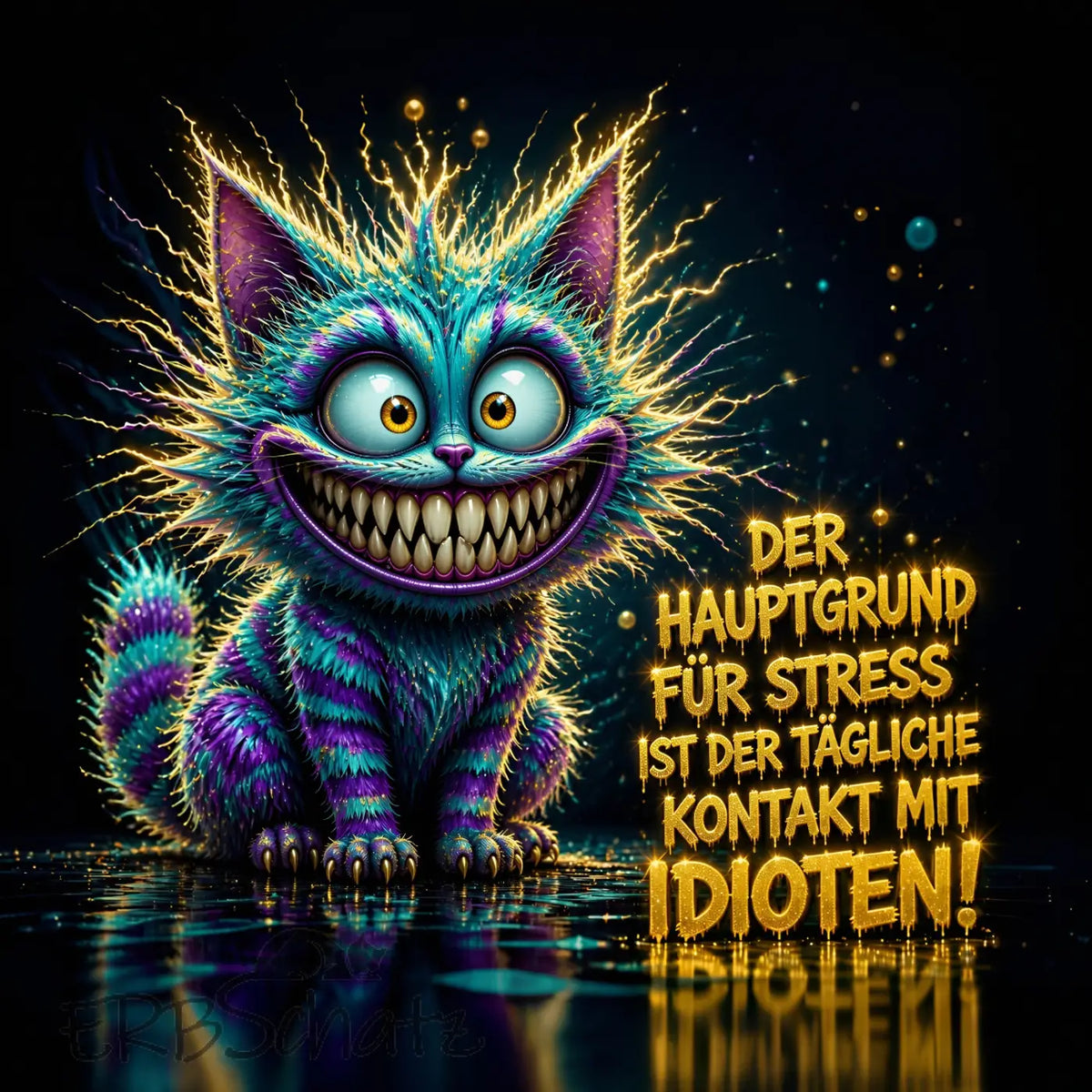 Kunstleder Panel Grincat Stress | Größenauswahl - P15 P20
