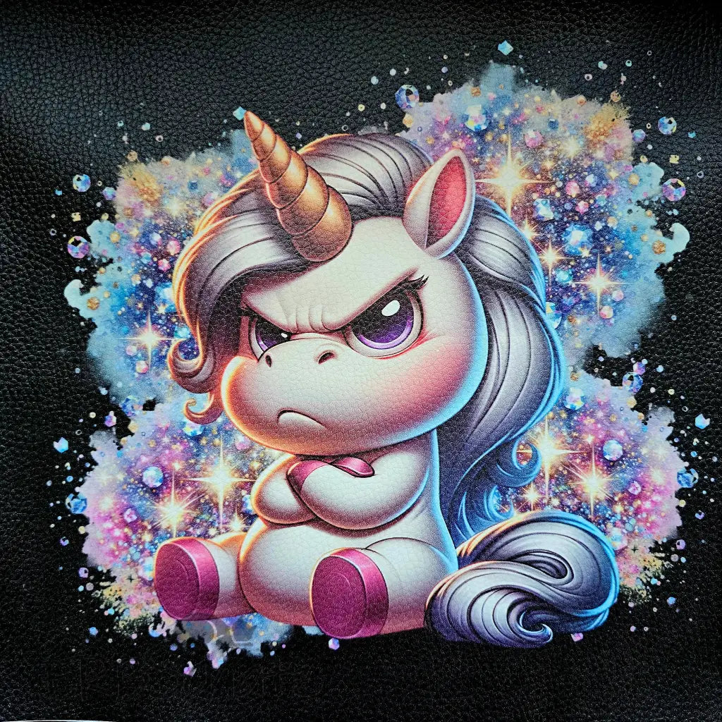 Kunstleder Panel Grumpy Unicorn Collection 30 x30cm - P30