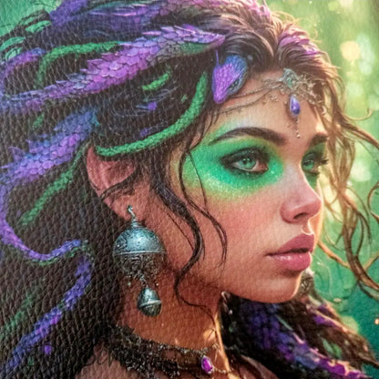 Kunstleder Panel Jungle Girl | 15 x 15cm - Jungle Girl 15