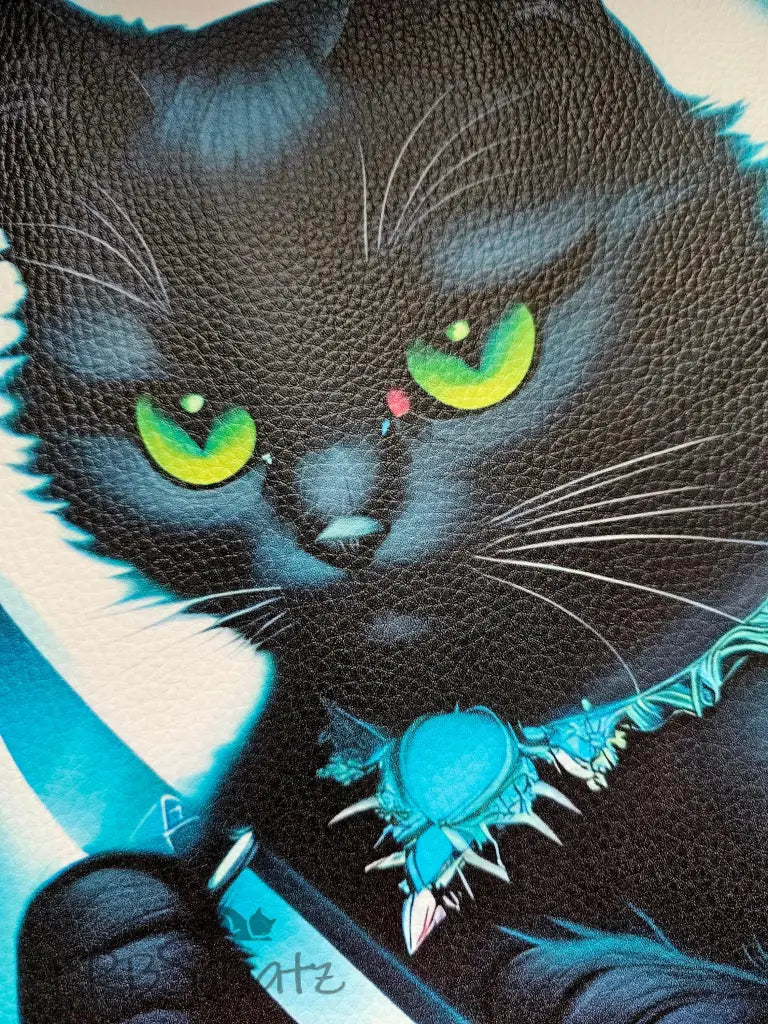 Kunstleder Panel Killer Cat 30x 30cm - P30