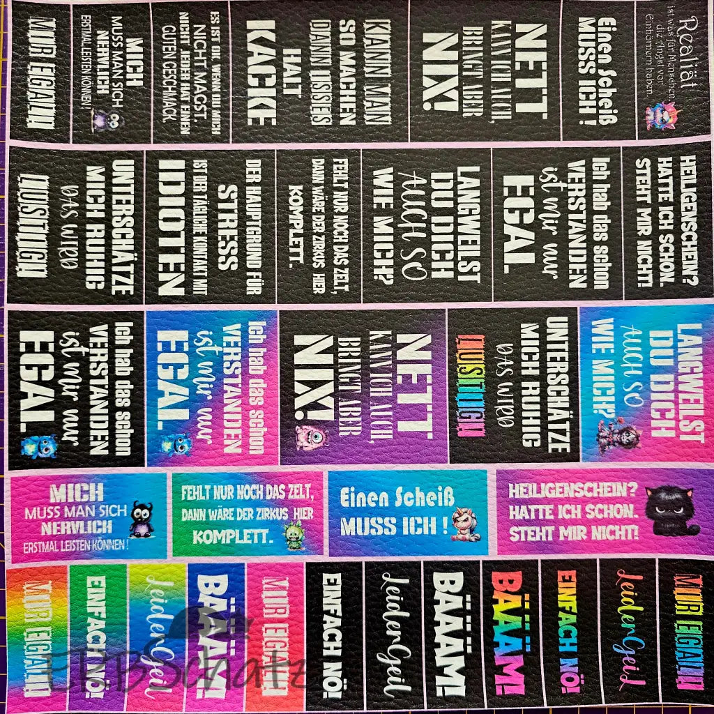 Kunstleder Panel Label-Collection 25x25 cm - Label