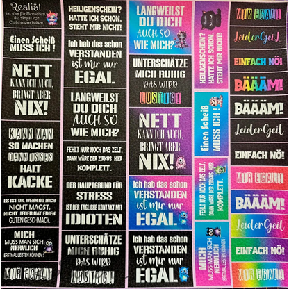 Kunstleder Panel Label-Collection 25x25 cm - Label